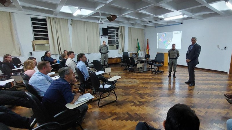 O secretário Giovani Feltes agradeceu a parceria com a Brigada Militar