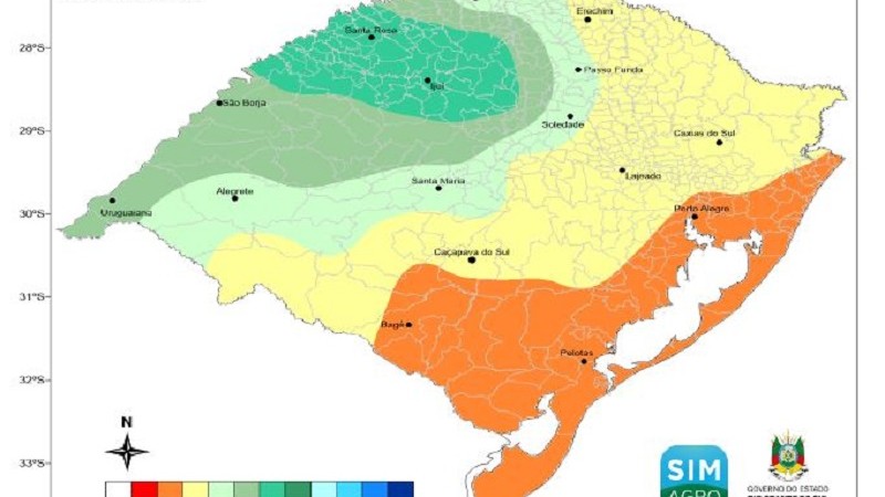 Semana com clima ameno e chuva em Alegrete