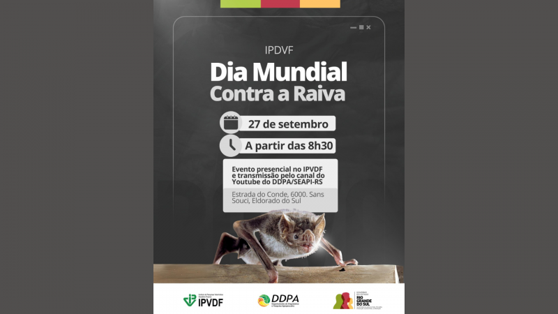 Evento será presencial, com transmissão pelo canal do DDPA no Youtube