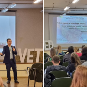 Felipe e Gisele palestraram sobre Educação Sanitária e Inspeção