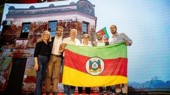 Proprietário da Casa do Peixe se tornou um dos símbolos da resiliência gaúcha   Foto Maurício Tonetto Secom