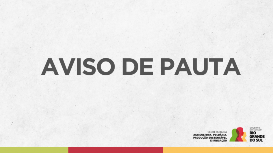Card aviso de pauta