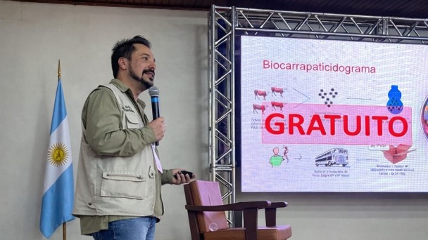 Pesquisador Jos&eacute; Reck, do IPVDF, em evento em Buenos Aires, na Argentina